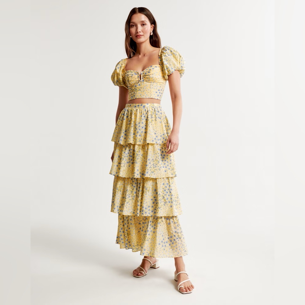 Abercrombie NWT Viral outfit- maxi dress and top, size small.